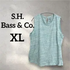 S.H. Bass & Co. 【XL】ライトブルータンクトップ