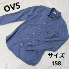 OVS キッズ　ジュニア　シャツ　ブルー　カジュアル　おしゃれ