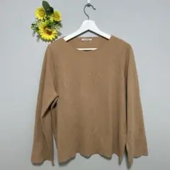 【ZARA TRAFALUC】Ｔシャツ ブラウン　長袖　レディース　Mサイズ