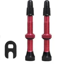 TNI チューブレスバルブ◆44mm仏式レッド
