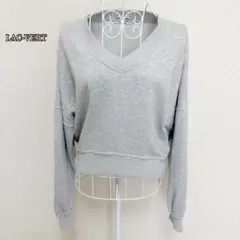●LACVERTドロップショルダートレーナー（F）Ｖネック ガーリーカジュアル