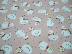 感謝セール・新品・ピンク色・バンダナ・あひる柄生地１００cm①