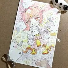 手描きイラスト オリジナル 水彩画