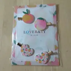 フェイラー ノベルティ ピーチドット ヘアクリップ