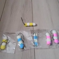 いもむしストラップ6個セット