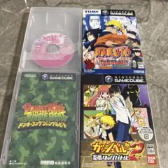 ゲームキューブ ソフト4点セット ドンキーコング・ナルト・ガッシュベル•ワリオ