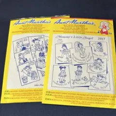 Aunt Martha's アイロン転写デザイン 2種セット