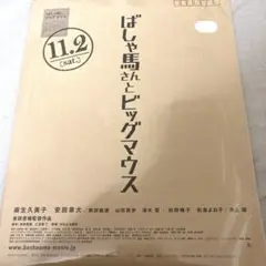 【8月中出品】安田章大 ばしゃ馬さんとビッグマウス パンフレット