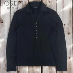 09M198◯ JOSEPH HOMME 長袖 ハーフボタン シャツ カットソー