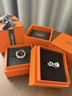 【新品未使用】【14号】HERMES アンシェネリング　PM 54