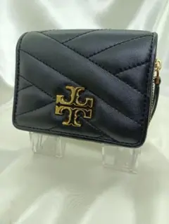 極美品 トリーバーチ 折り財布 二つ折り財布 レザー ブラック