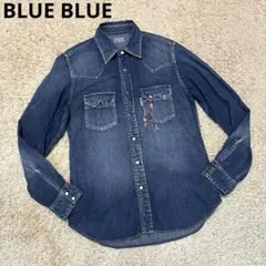 【極美品】BLUE BLUE ブルーブルー ウエスタンシャツ B'z 稲葉浩志