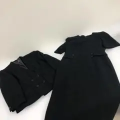 SOIR BENIR★ロングワンピーススーツ　喪服　ブラックスーツ　セットアップ