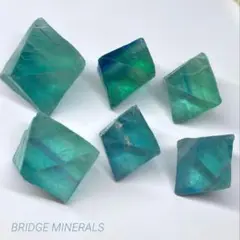 キラキラパック　グリーンブルー　フローライト　八面体　50g