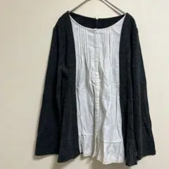 新品【n’】ニッセン　トップス　薄手　羽織り風　M