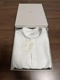 半額セール2025ssブルネロクチネリ 立ち襟 リネンeasy fit M