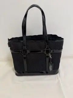 【激レア美品】Cooga クーガ パテントレザー トートバッグ レディース 黒