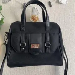 ピンキーアンドダイアンリュックにもなるバック　黒ハンドバック