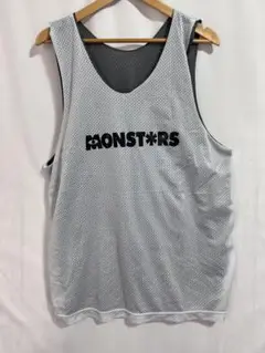 【バスケ】MONSTERS タンクトップ X-LARGE 大きめ　リバーシブル