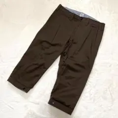 R.NEWBOLD アールニューボールド ワークパンツ L 半端丈 ブラウン 茶