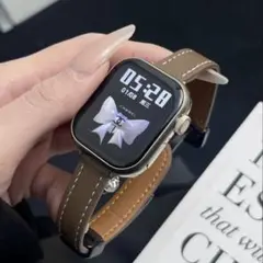 新品　レディース　スマートウォッチバンド ブラウン