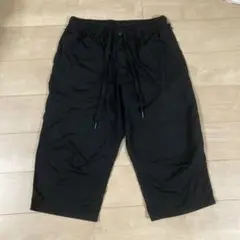 黒いカジュアル七分丈パンツ　3Ｌ
