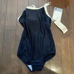 新品　子供用ネイビー　スクール水着 130サイズ　アイロンゼッケン付き
