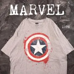 MARVEL Tシャツ ムービー　キャプテンアメリカ　グレー
