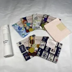 【カットクロス8点＋手芸屋さんで購入の白い布の9点セット】