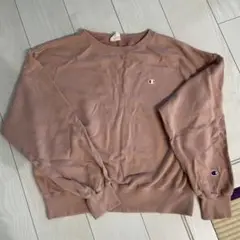Champion ピンク スウェット Lサイズ