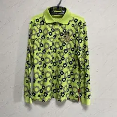 【FICCE GOLF】フィッチェゴルフ　長袖ゴルフシャツ　グリーン　M 美品