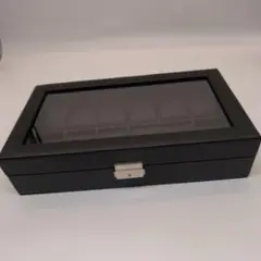 ブラックディスプレイボックス ガラス蓋付き