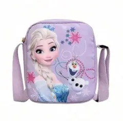 新品 ディズニー　エルサとオラフ　アナと雪の女王　ショルダーバッグ　パープル