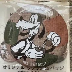 ディズニー グーフィー 缶バッジ　渋谷
