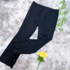 【comme ca】コムサ ウールパンツ 黒 11号 《M》毛 カジュアルパンツ