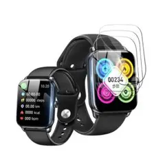 youbali 1.96インチ スマートウォッチ 保護フィルム 3枚入り 高感度