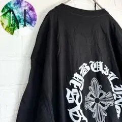 新品　未使用　クロス　十字架　Tシャツ　メンズ　ギャング　ロゴ　クロムハーツ　黒