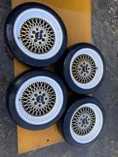 たまちゃん メッシュホイール 15インチ 8j 4本セット タイヤおまけ たまちゃん様専用 メッシュホイール 15インチ 8j 4本セット