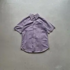 00s eddie bauer チェックシャツ city オレンジ 半袖 s