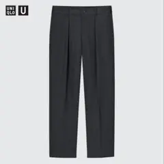 UNIQLO U ワイドフィットタックジャージーパンツ　ダークグレー 76