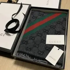 2022年❗️新品❤️GUCCIマフラー❗️国内正規購入◾️箱・紙袋付き‼️グッチマフラー