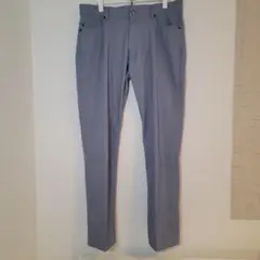 INTERMEZZO ストレッチパンツ W90cm 薄い青色
