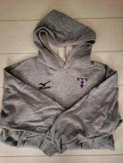 Mizuno フード付きスウェット グレー