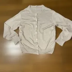 無印良品 リネンカーディガン ベージュ S