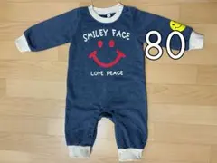 韓国ベビー服 スマイリーフェイスロンパース 80