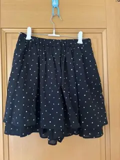 新品未使用　ユニクロ　ミニスコート　ドッド柄　キッズ