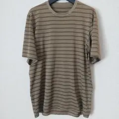 90s 00s USA製 patagonia ストライプ 半袖Tシャツ L