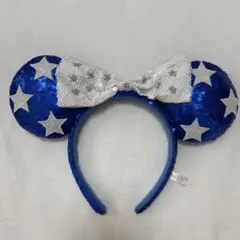 ディズニー　カチューシャ　青