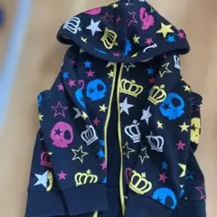 BABY DOLL スカル 星 プリント パーカー 100cm