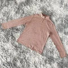 『ELEMENT OF SIMPLE LIFE』長袖ニット　ハイネック　ボーダー
